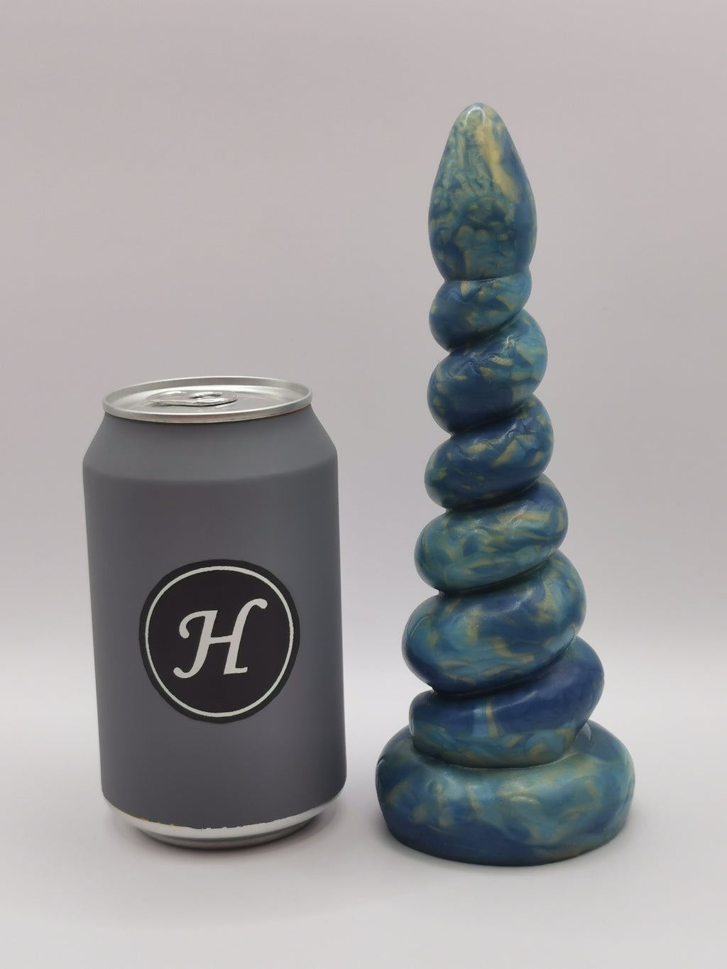 Ecstasy Marble Gold Light Blue Navy (Medium, Medium A10)