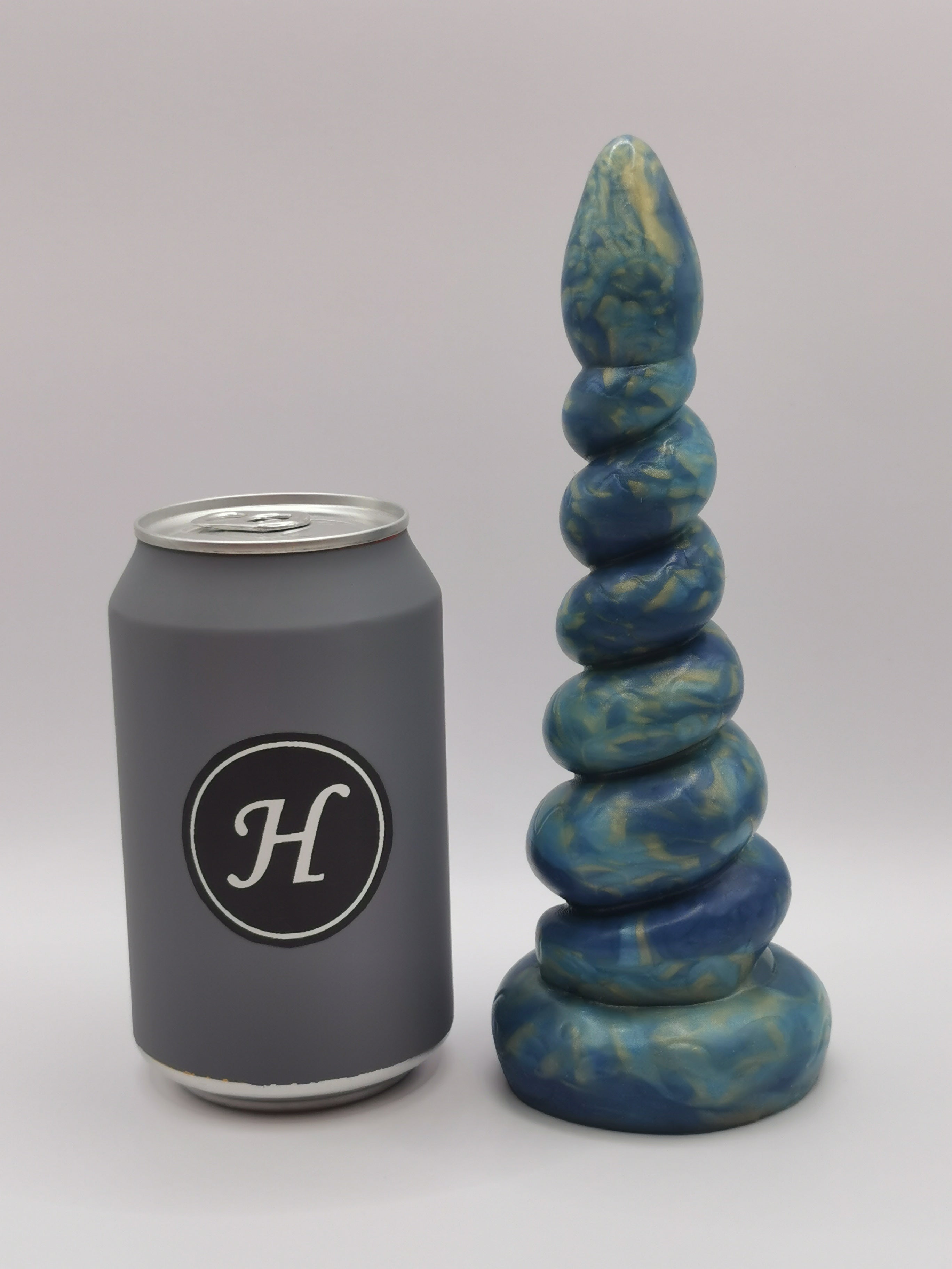 Ecstasy Marble Gold Light Blue Navy (Medium, Medium A10)