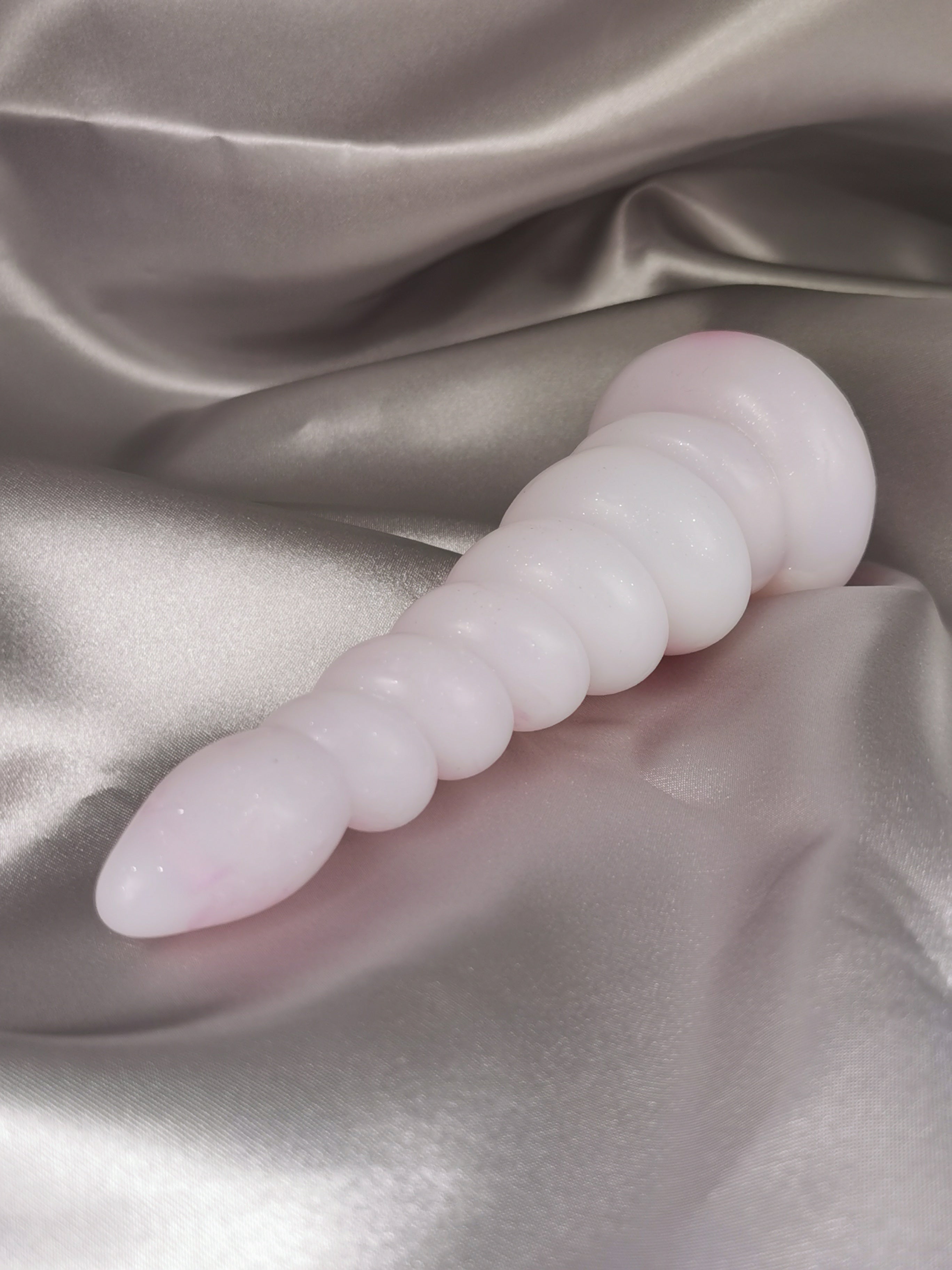 Ecstasy Transluscent White Pink White Sparkles (Small, Firm A20)