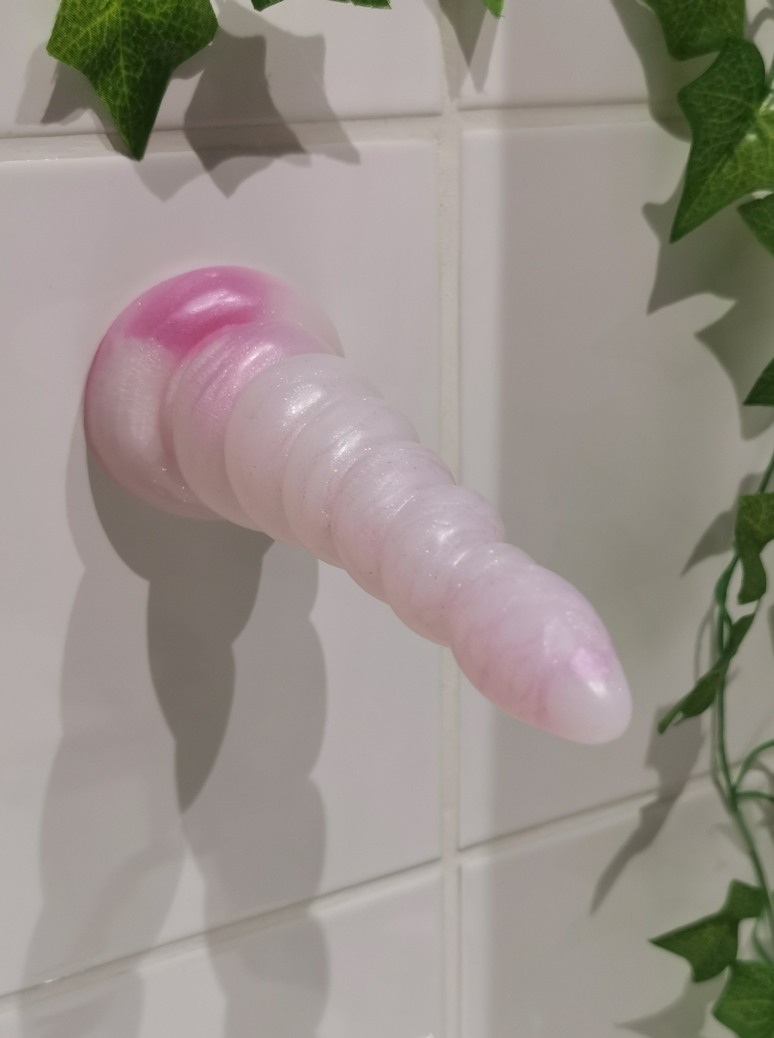 Ecstasy Transluscent White Pink White Sparkles (Small, Firm A20)