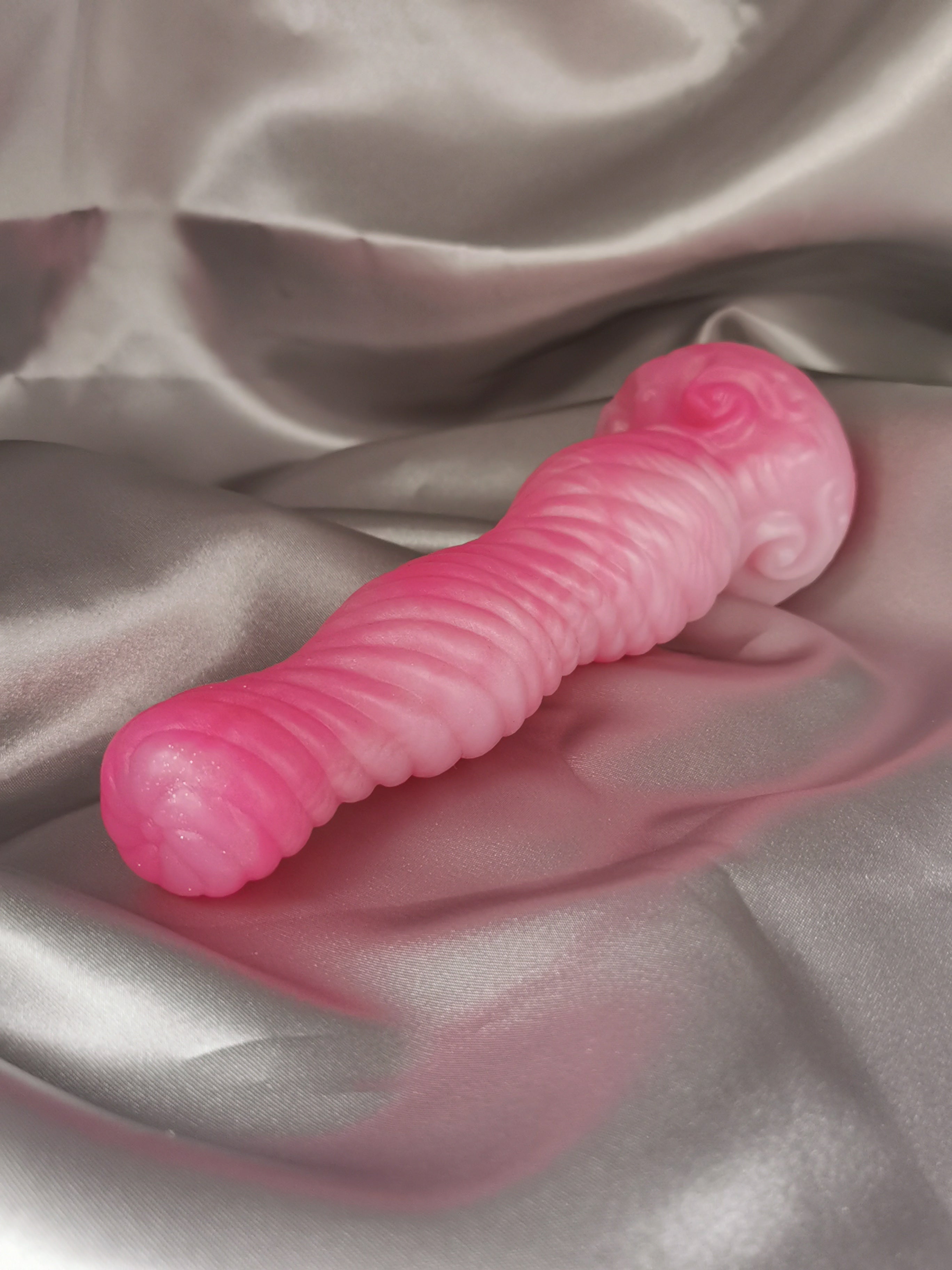 Joy Pink White Translucent White Sparkles GITD (Medium, Firm A20)