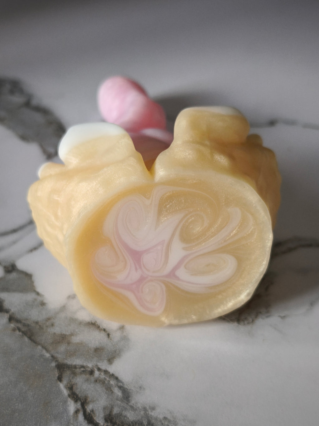 Delight Cream Pink GITD (Small, Medium-Soft 00-50)