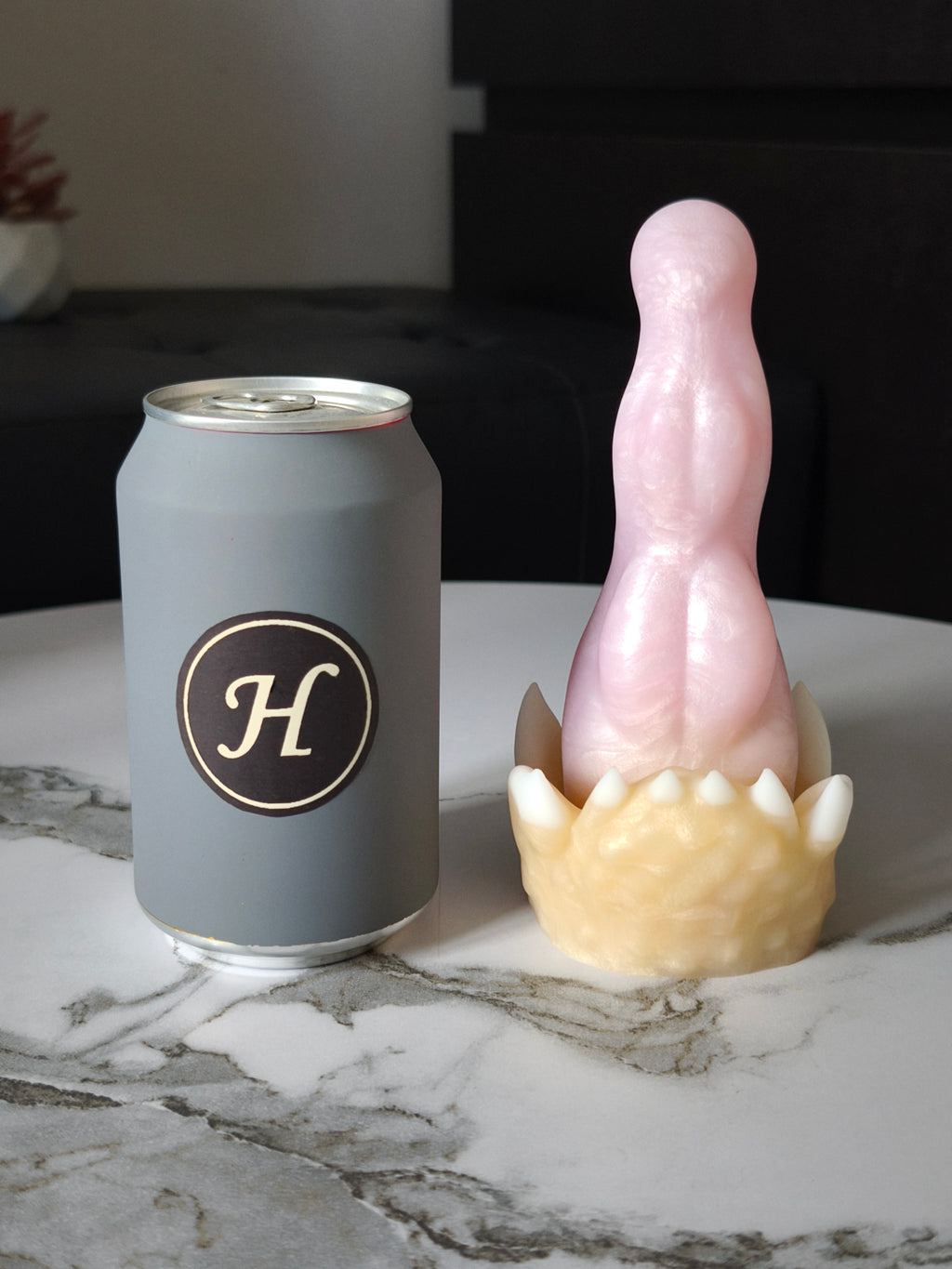 Delight Cream Pink GITD (Small, Medium-Soft 00-50)