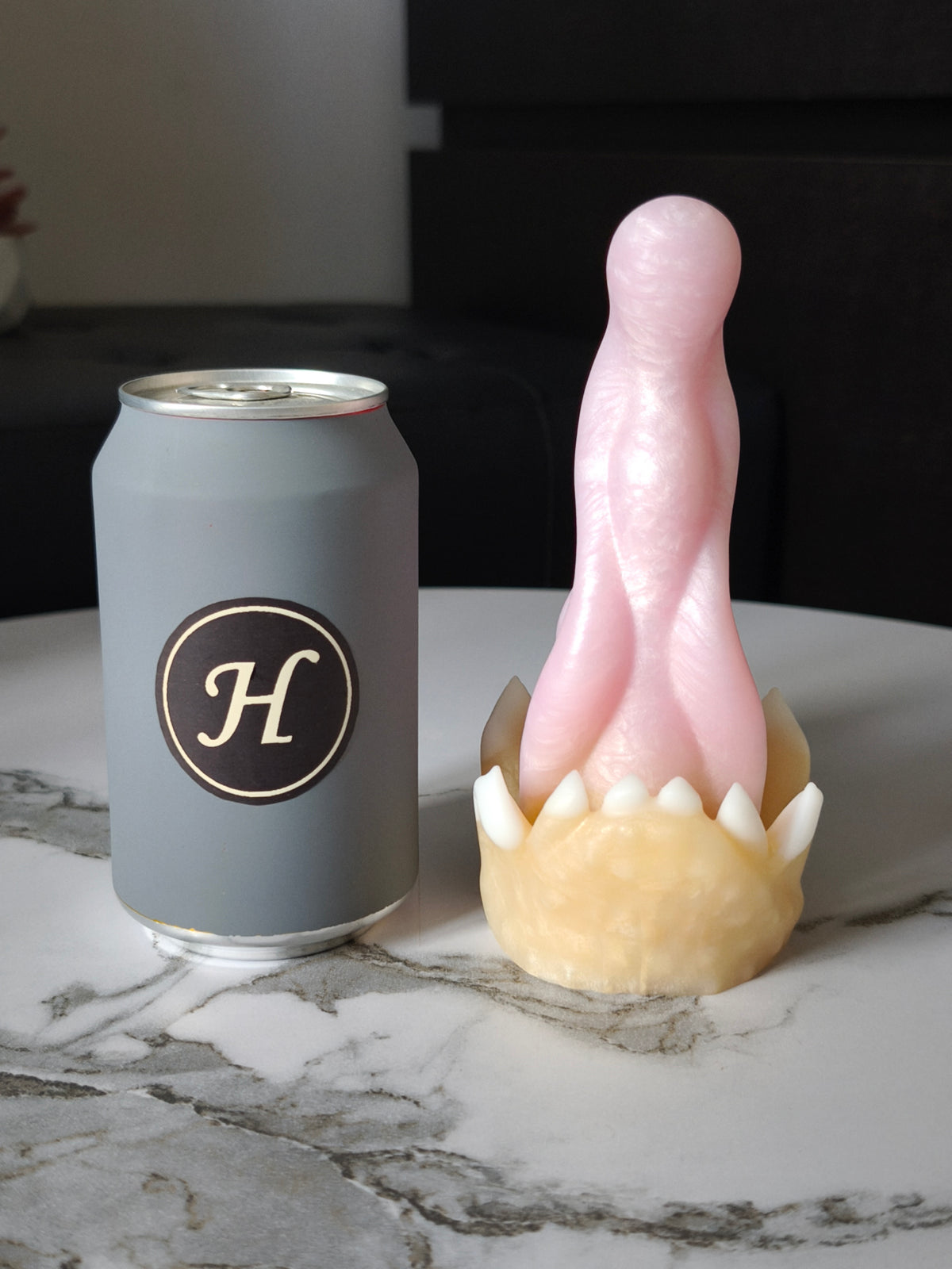 Delight Cream Pink GITD (Small, Medium-Soft 00-50)