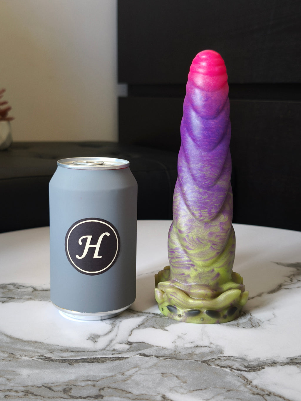 Rapture Vert Violet Rose Handpaint Noir GITD (Medium, Tendre 00-50)