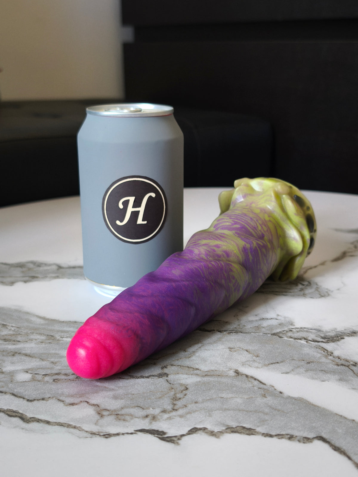 Rapture Vert Violet Rose Handpaint Noir GITD (Medium, Tendre 00-50)