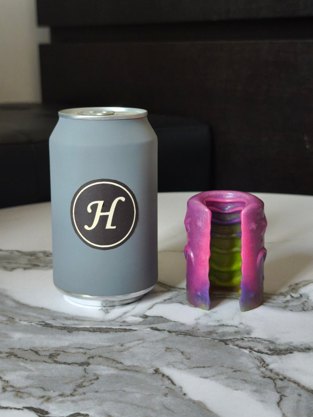 Radiance Green Purple Pink Fade Black Handpaint GITD (Mini, Extra-Soft 00-20)