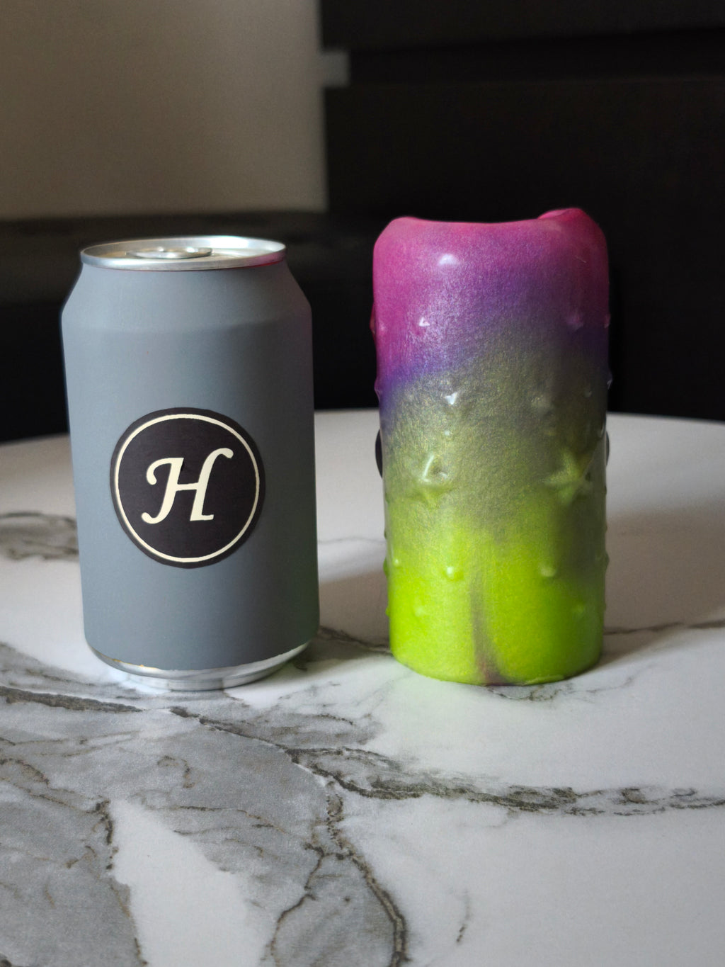 Radiance Green Purple Pink Fade Black Handpaint GITD (Medium, Extra-Soft 00-20)