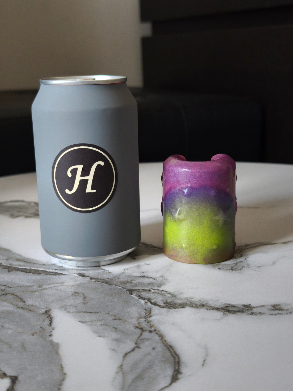 Radiance Green Purple Pink Fade Black Handpaint GITD (Mini, Extra-Soft 00-20)