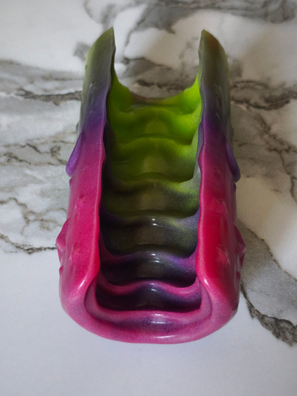 Radiance Green Purple Pink Fade Black Handpaint GITD (Medium, Extra-Soft 00-20)